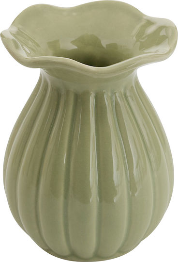 Keramikvase Bud Grüne 9x9xY12.2cm