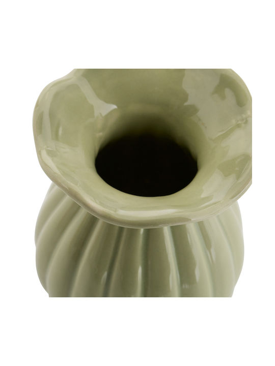 Vază Decorativă Ceramică Bud Verde 9x9xÎnălțime 12.2cm