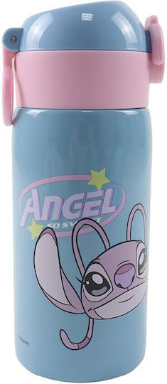 Gim Stitch Παιδικό Παγούρι Ανοξείδωτο με Καλαμάκι 500ml