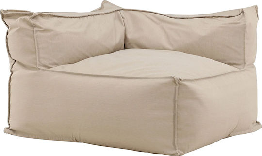 Spitishop Sitzsack Sofa Wasserdicht Rambo Corner Beiges 105x105x75cm