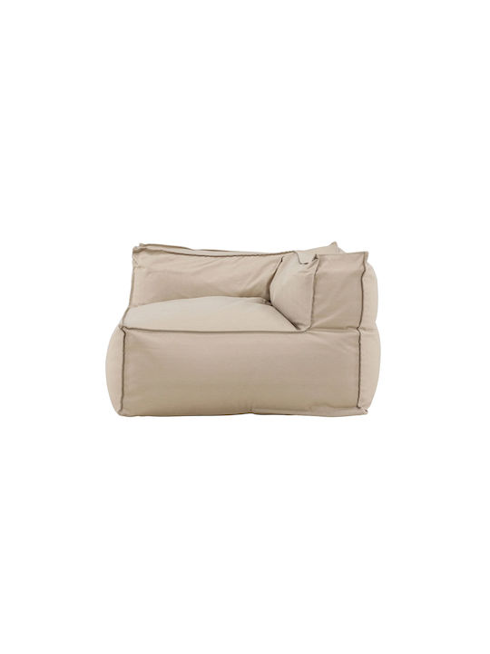 Spitishop Sitzsack Sofa Wasserdicht Rambo Corner Beiges 105x105x75cm