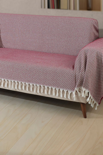 SteweHome Cuvertură Pentru Canapea 3 Locuri 180x300cm Burgundy
