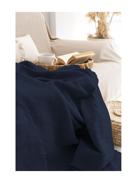 SteweHome Three-Seater Sofa Throw 180x315cm 100% Recycled Cotton