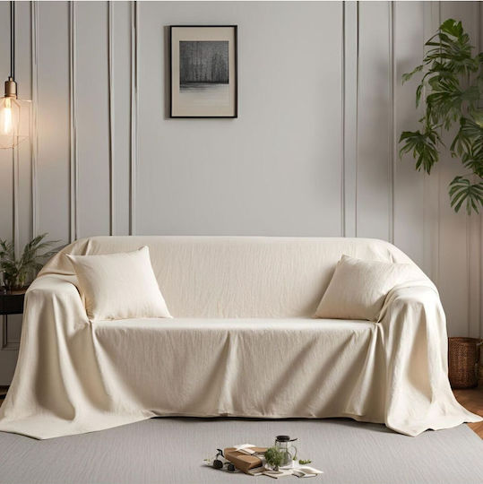 SteweHome Πολυθρόνας Π170xΜ220cm Εκρού
