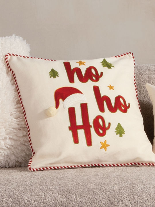 Christmas Decorative Pillow Filled White Christmas Ecru Nef-nef Homeware 45x45