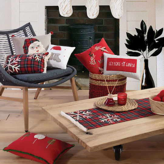 Nef-Nef Homeware Christmas Decorative Pillow Tiffani Square White 30x30cm