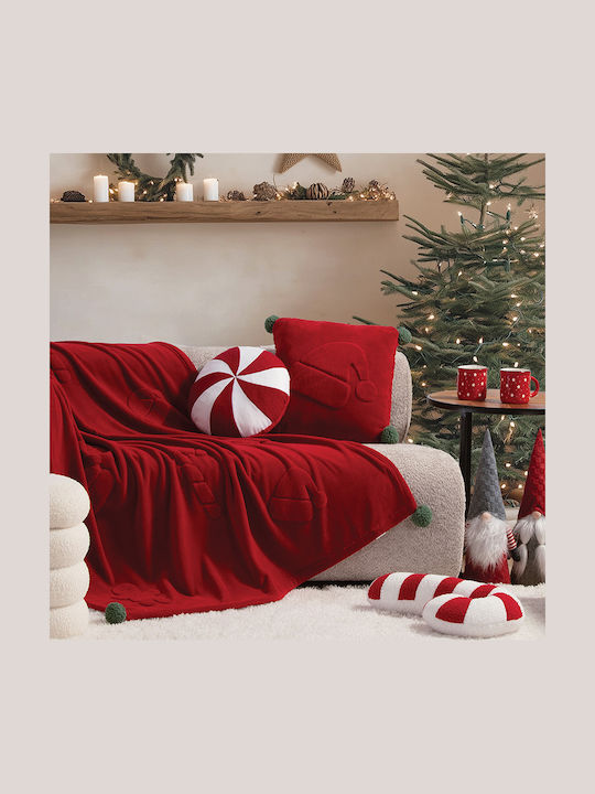 Nef-Nef Homeware Christmas Decorative Pillow Sweet Christmas Square Red 45x45cm