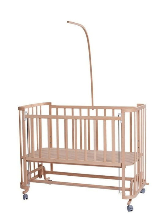 SteweHome Βρεφική Κούνια Ροζ για Στρώμα 60x120cm