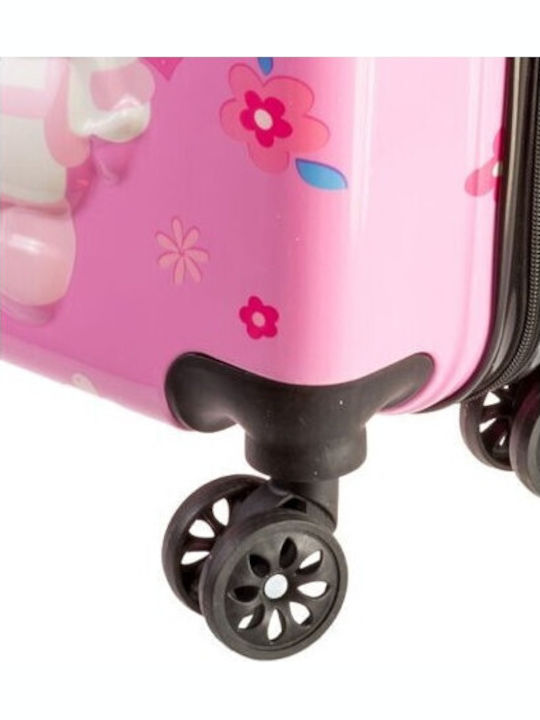 A2s Suitcase Children's Trolley Astronaut Girl Pink 45x35x20cm