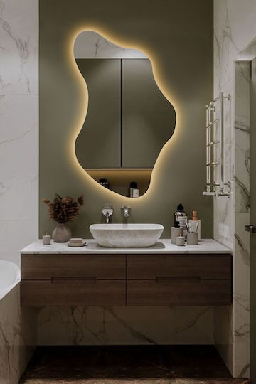 SteweHome STE-009982-V9775-129790 Καθρέπτης Led 70x110cm Λευκός SteweHome STE-009982-V9775-129790 Καθρέπτης Led 70x110cm Λευκός