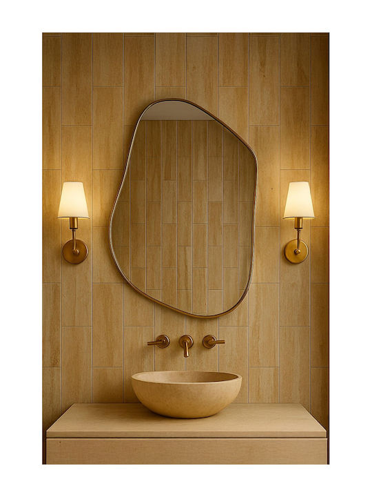 SteweHome SteweHome Badezimmerspiegel aus Metall 60x80cm Silber