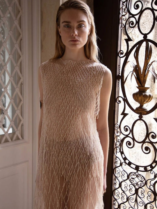 Rochie-Cămașă Bej