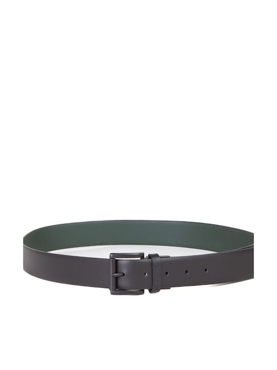 Men's Black Leather Belt