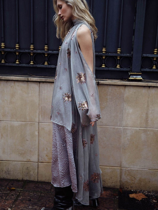 Damen Kimono Grau Tariyatop