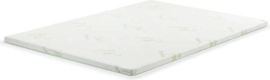 SteweHome Mattress Topper Semi-Double Foam with Removable Cover 120x200x2cm