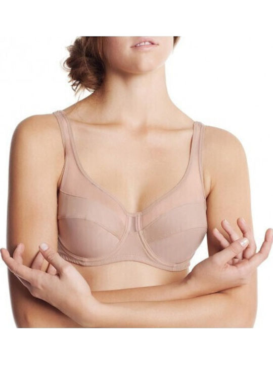 Bra without Padding Underwire Beige