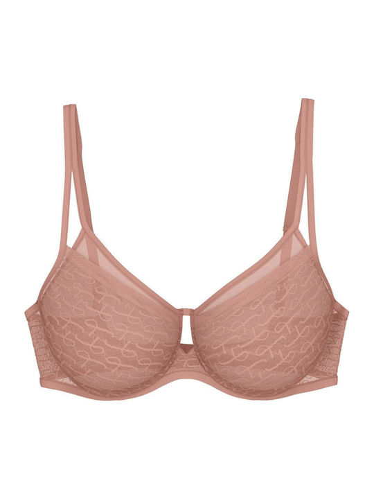 Signature Sheer W01 Ex 6901 Bra without Padding Graphite