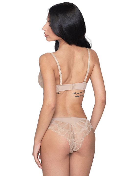 Melody Balconette Balconette Bra Underwire Beige
