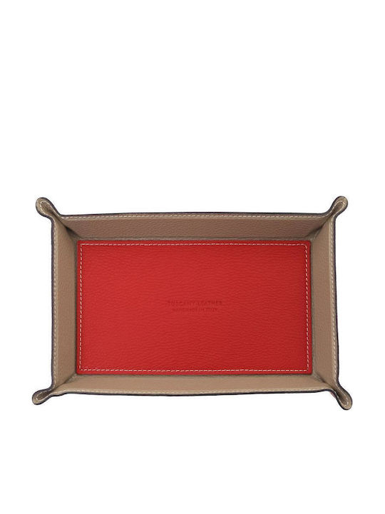 Tuscany Leather Διακοσμητικός Δίσκος Δερμάτινος