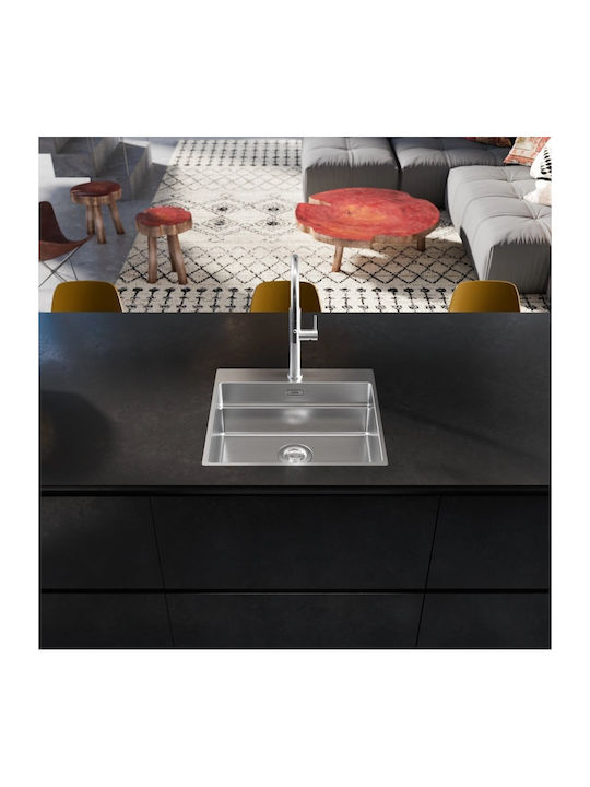 Franke Box Bxx Υποκαθήμενος Νεροχύτης Inox Μ53xΠ51cm