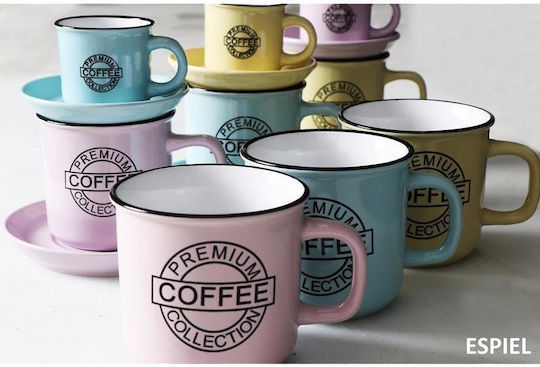Espiel Set Espresso Cups Ceramic Pink 90ml 6pcs