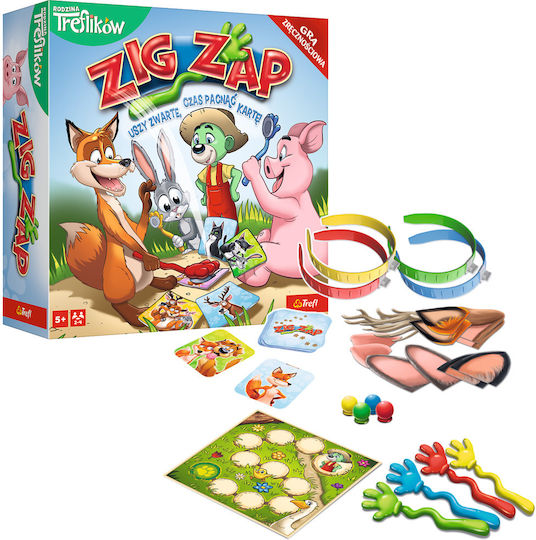 Board Game Zig Zag for 2-4 Players 5+ Years Old (PL) Trefl