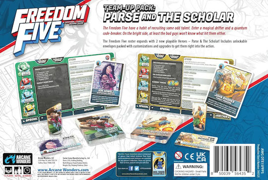 Επέκταση Παιχνιδιού Freedom Five – Parse & The Scholar Team-Up για 1-5 Παίκτες 14+ Ετών AWGDTE15FFPS (EN) Arcane Wonders