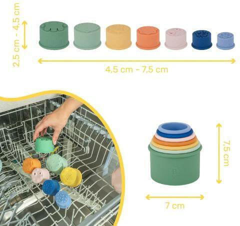 Badabulle Baby Aktivitätsspielzeug aus Silikon