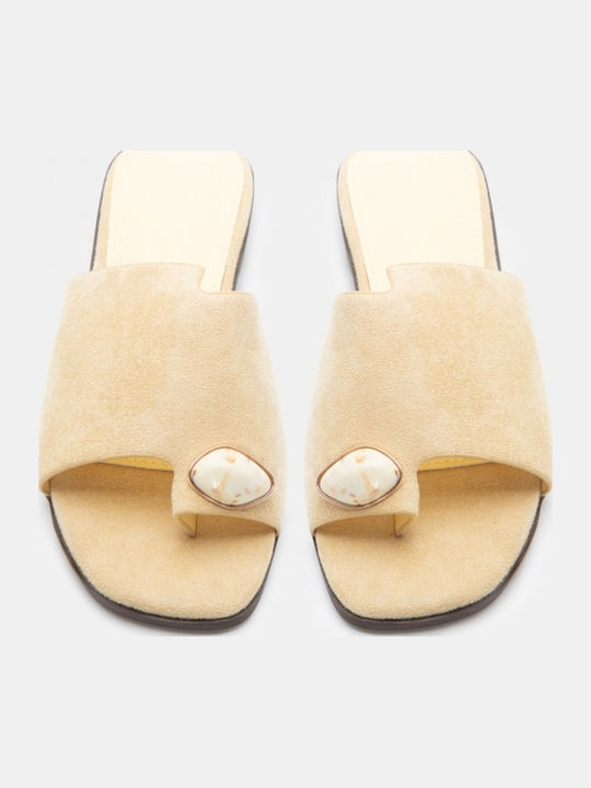 Women's Flat Sandals Yellow