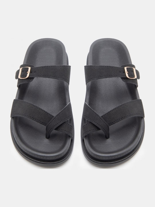 Sandale Casual Damă Flatforme Negre