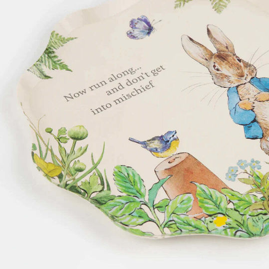 Meri Meri Peter Rabbit Πιάτο για Party 8τμχ