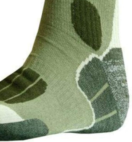 Toxotis Active Wear Long Hunting Socks in Green color