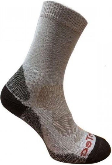 AlpinPro Bamboo Trekking Long Hunting Socks Gray-Brown Socks in Brown color