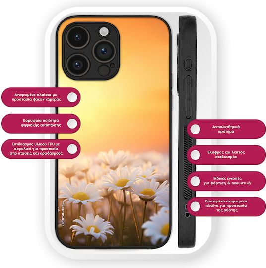 Sonique Sunset In Eden Series Case Realme C61 4g Realme C63 4g Realme Note 60x 4g Golden Daisy