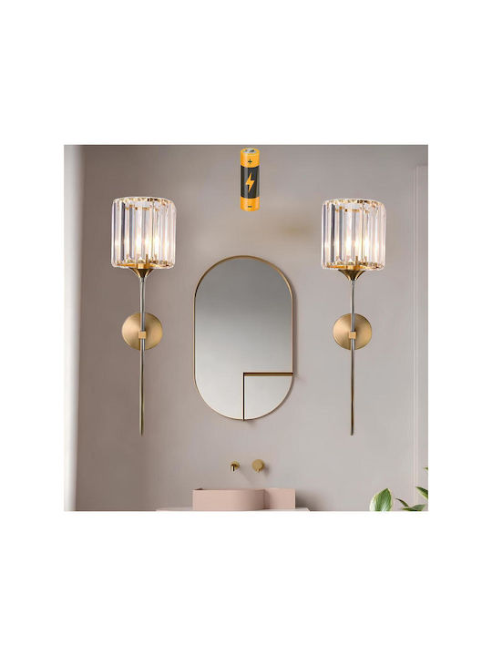 SteweHome Moderne Wandleuchte mit E27 Lampenbirnensockel und Schalter Gelbe