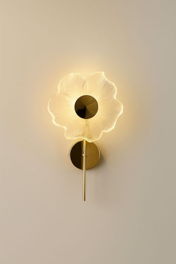 SteweHome Classic Wall Lamp with E27 Socket and Switch Yellow 20x30cm
