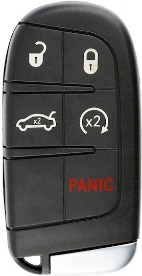Cheie Auto Completă Compatibilă Jeep Chrysler Dodge 4+1 Butoane 433mhz Cip 46 Fcc M3n40821302