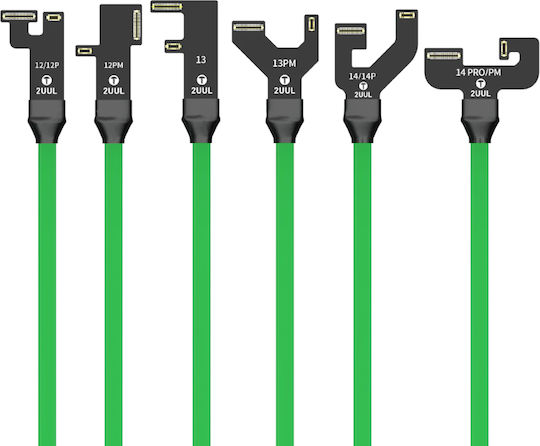 2UUL Netzteil Boot Testkabel Iphone 12 bis 16 Fpc Anschlüsse Schwarz