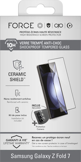 Force Glass 2.5d Displayschutzfolie Pack Galaxy Z Fold 7 Keramikshield Objektivschutz Transparent