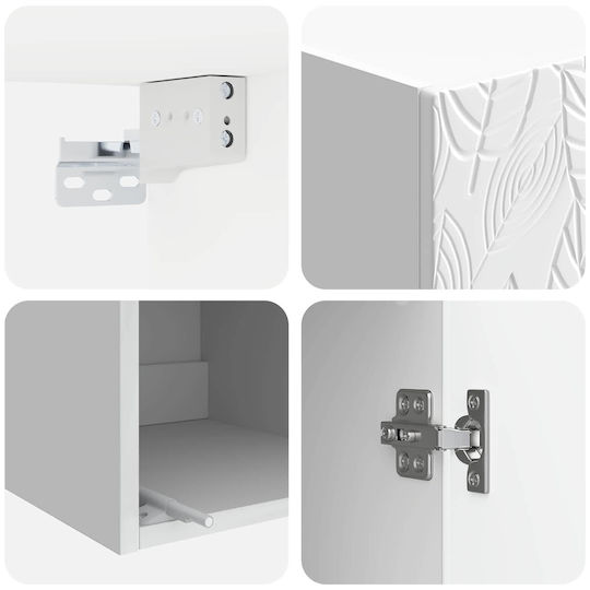 vidaXL 3416731 Wall Bathroom Column 33x34.5x90cm White
