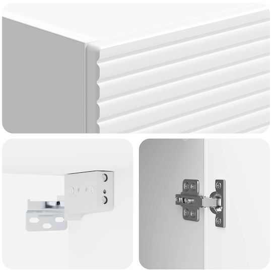 vidaXL 3416650 Wall Bathroom Column 33x34.5x90cm White