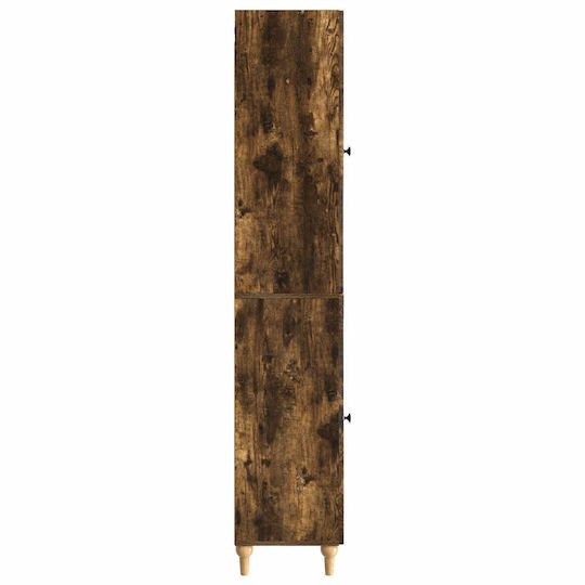 vidaXL Badezimmer-Säule Boden M33xB34.5xH90cm Braun