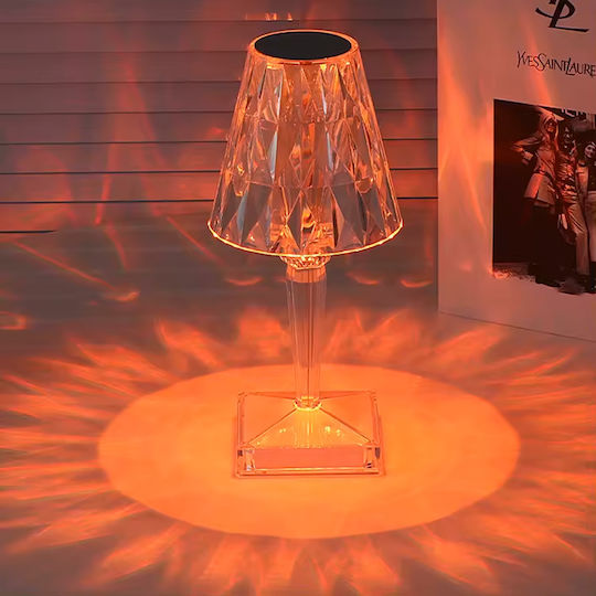 Keskor Plastic Table Lamp for E14 Fitting with Black Shade and Base