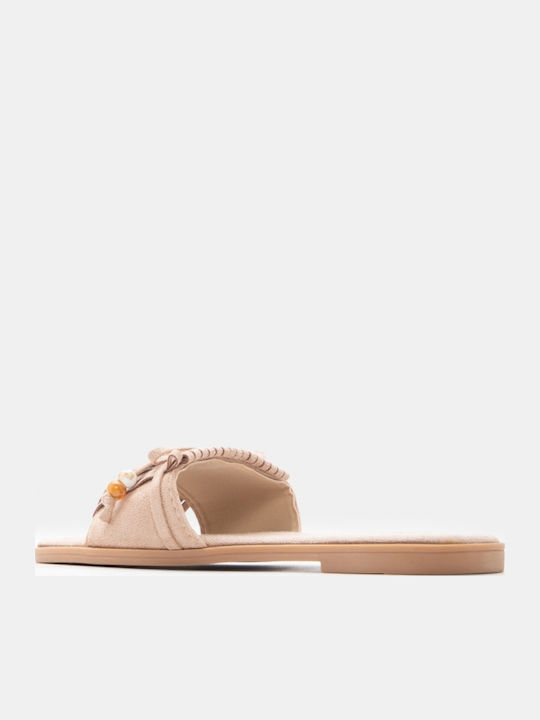Flache Sandalen Für Damen Beigen