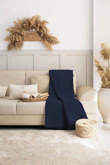 SteweHome Three-Seater Sofa Throw 180x315cm Natural