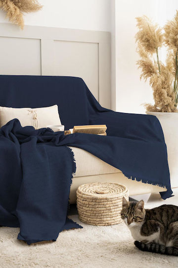 SteweHome Three-Seater Sofa Throw 180x315cm Natural