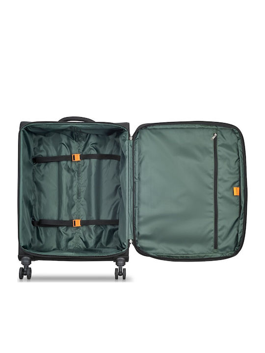 Delsey Large Travel Suitcase Black Height 70cm