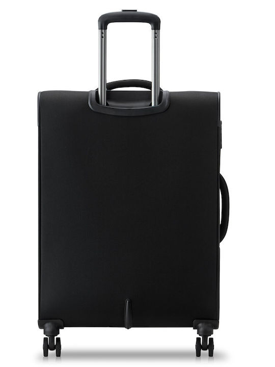 Delsey Large Travel Suitcase Black Height 70cm