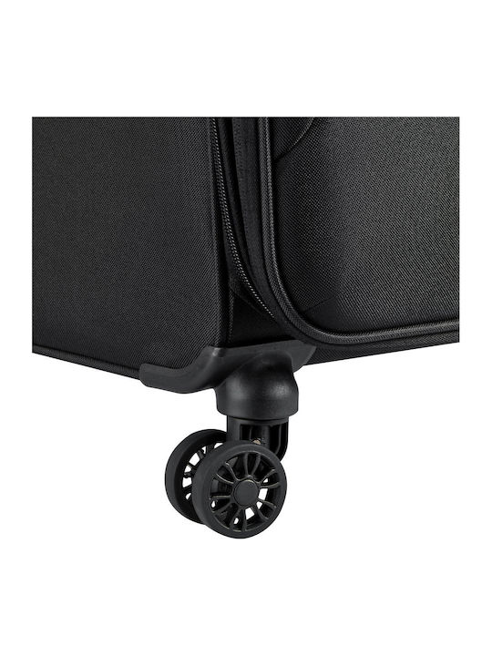 Delsey Large Travel Suitcase Black Height 70cm