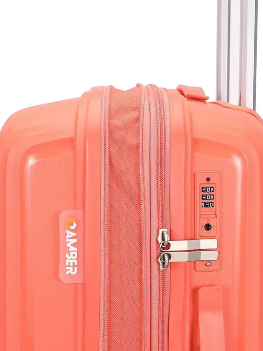 Amber Valiză De Călătorie Mare Scură Peachy Red Înălțime 75cm